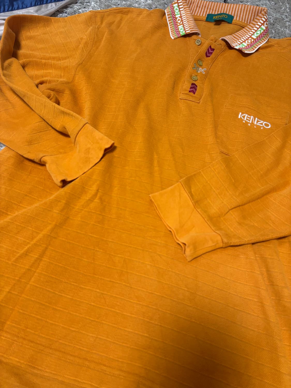 일제 KENZO GOLF 긴팔 카라티 사이즈 100-105 상품이미지5
