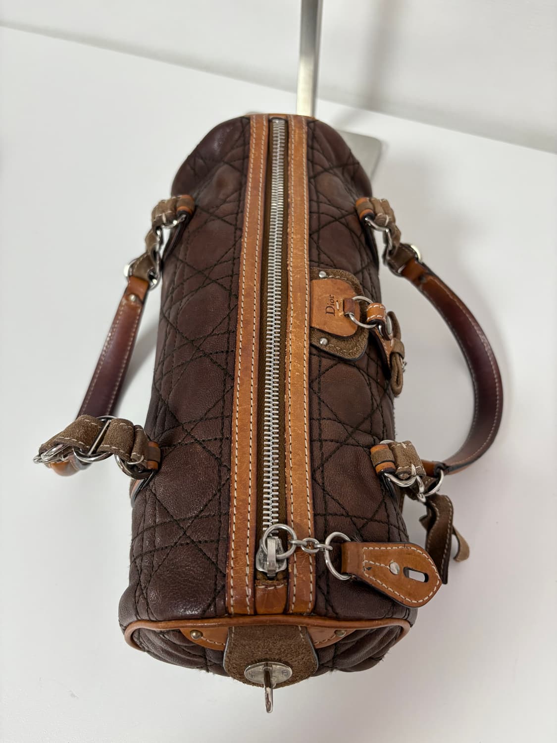 디올 로맨틱 토트백 레더브라운 상품이미지5