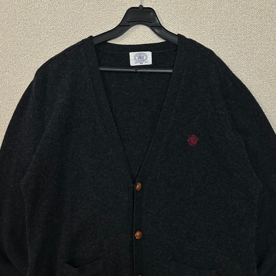 (XL) 제이프레스 블랙 브이넥 가디건 상품이미지2