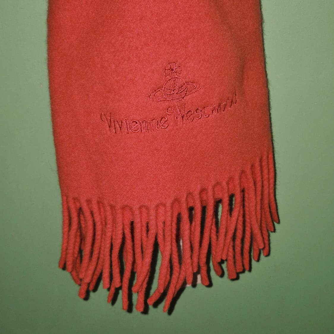 06s 비비안 웨스트우드 딸기 우유 울 머플러 상품이미지7