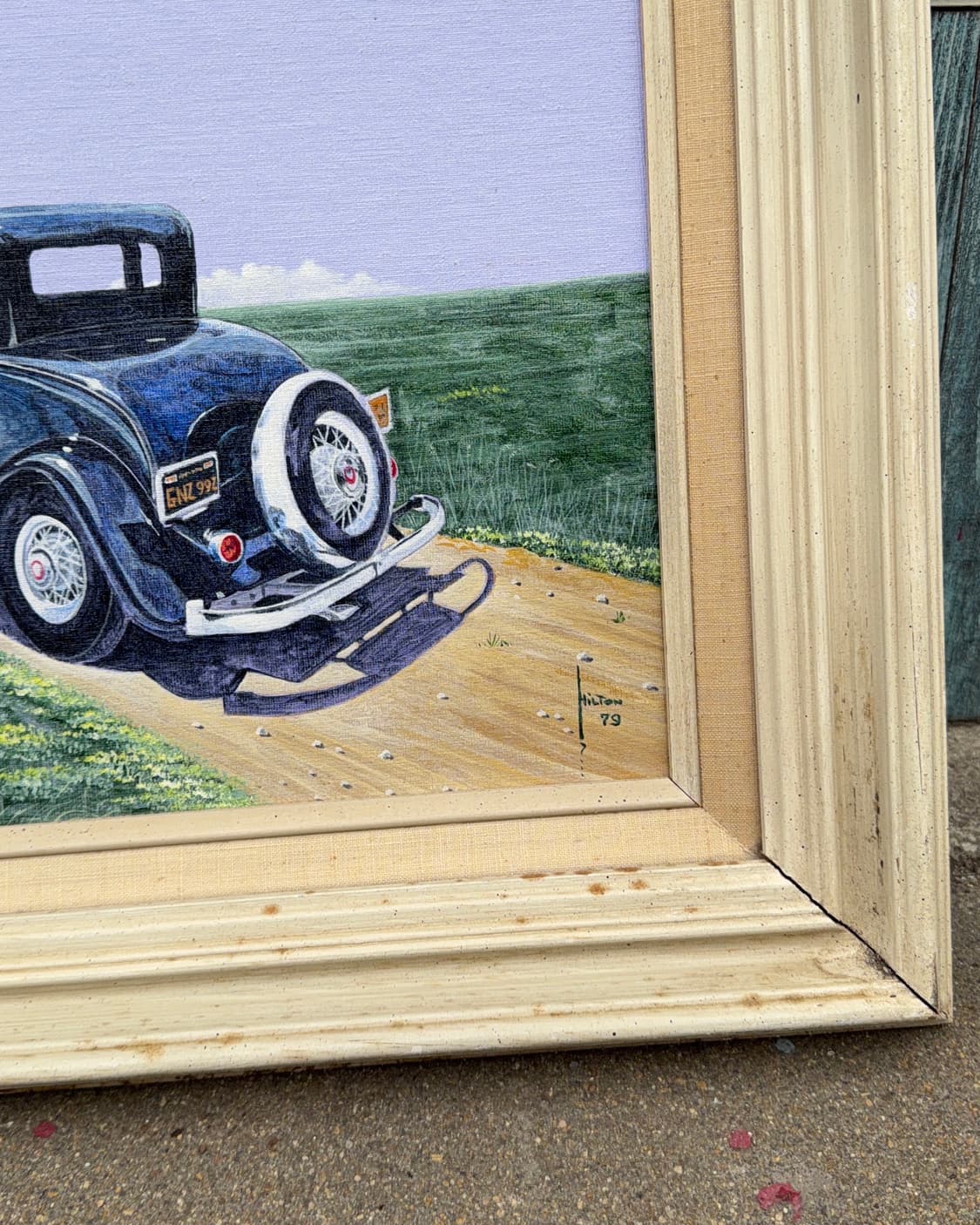 빈티지 소품 USA 캔버스 나무 액자 상품이미지3