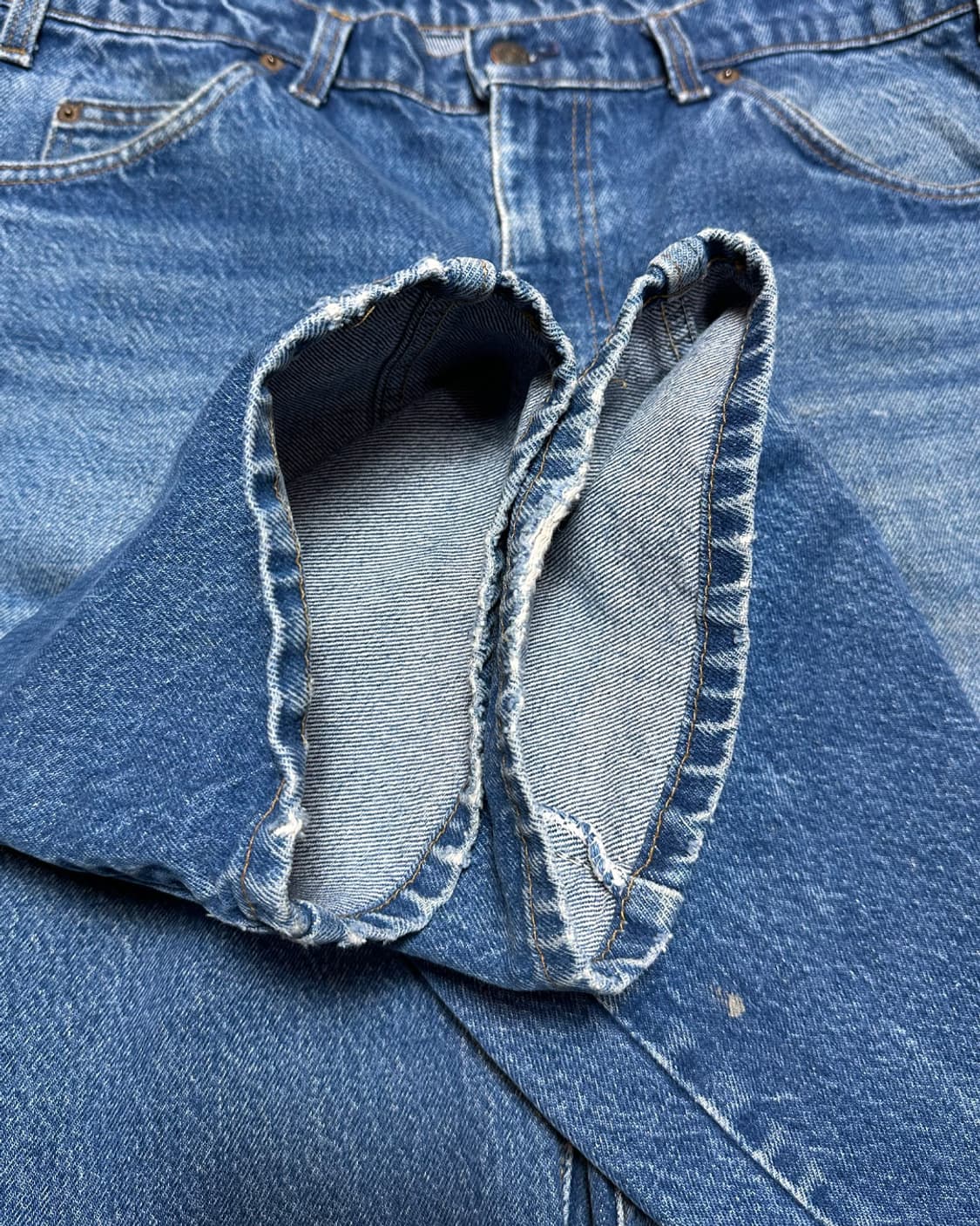 80s 리바이스517 오렌지탭 부츠컷 데님 팬츠 38x32 상품이미지5