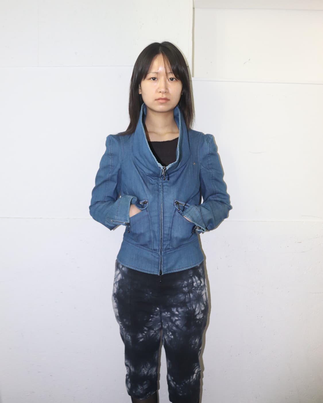 비비안 웨스트우드 레드라벨 09AW 지퍼 디테일 투웨이 데님 자켓 상품이미지3