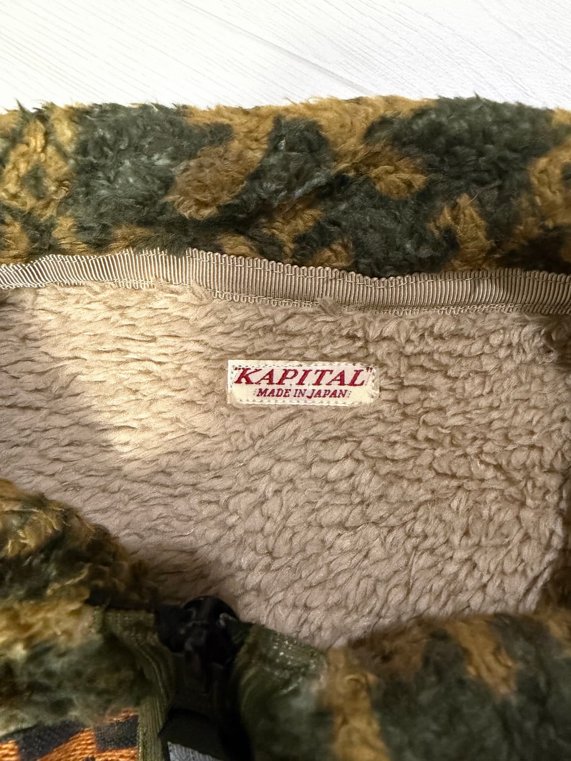 캐피탈 요세미티 플리스 집 블루종 카키 상품이미지2