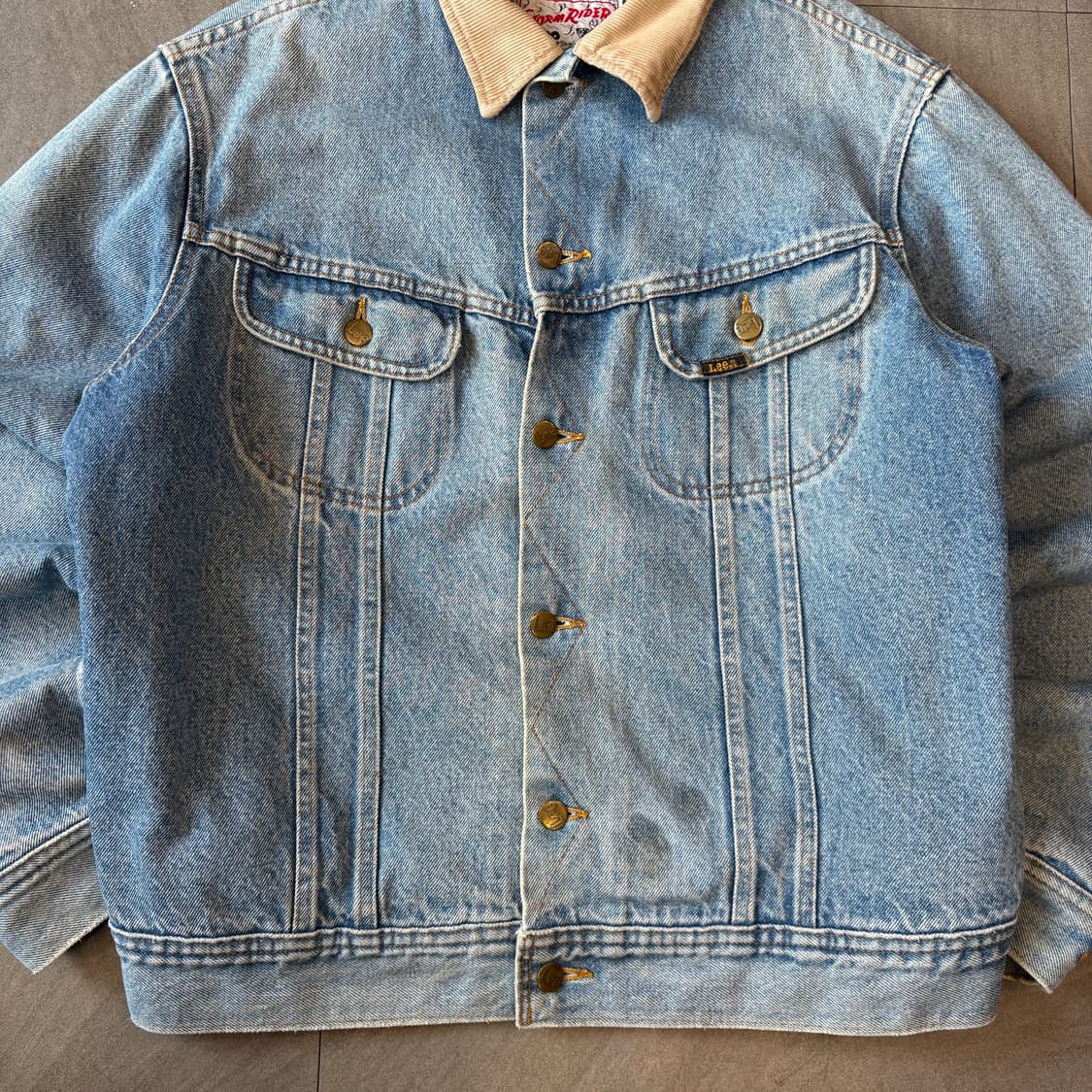 90s 90년대 생산 리 스톰라이더 데님 자켓 상품이미지2