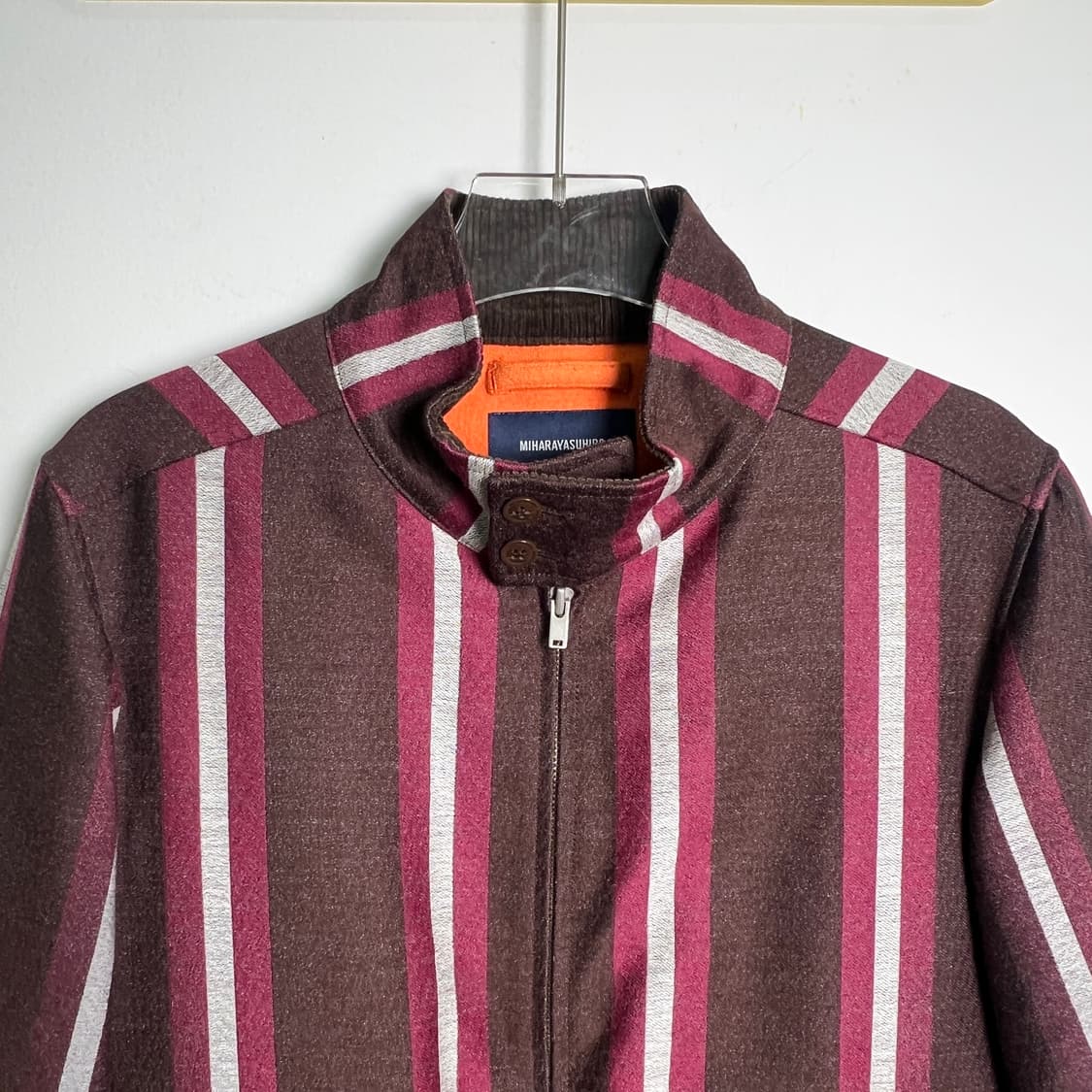 미하라 야스히로 스트라이프 울자켓 46 상품이미지4