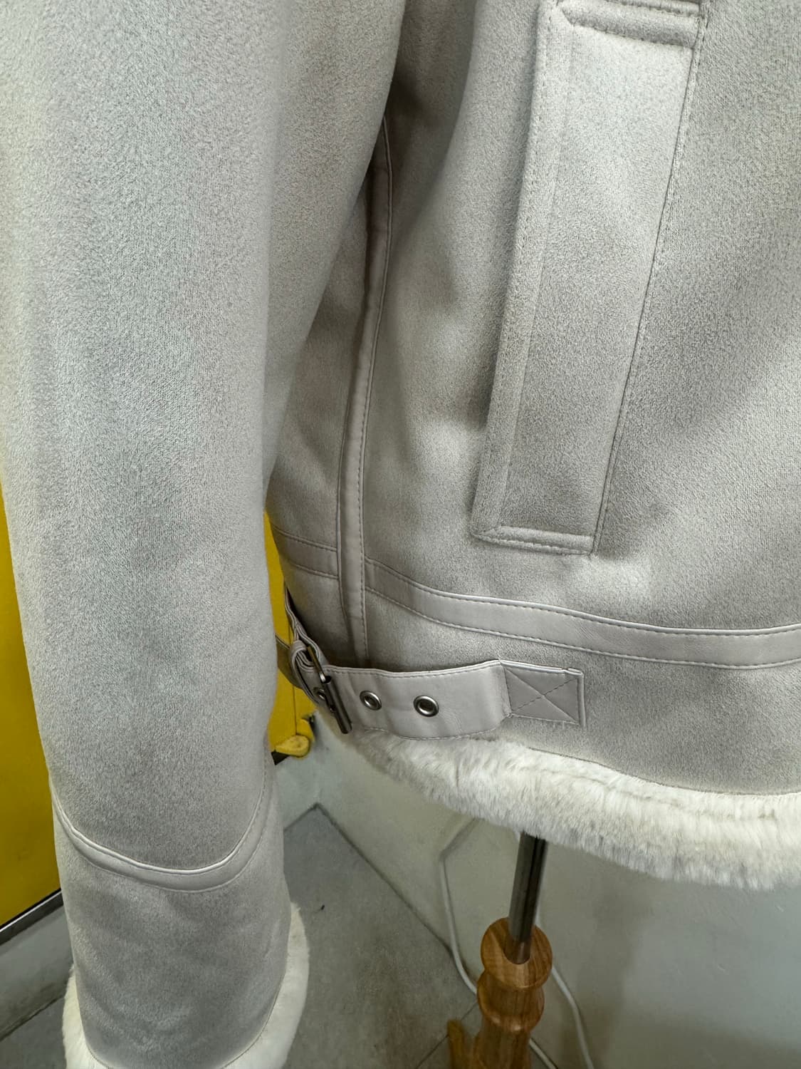 SPAO 여성 무스탕 자켓 아이보리 상품이미지5