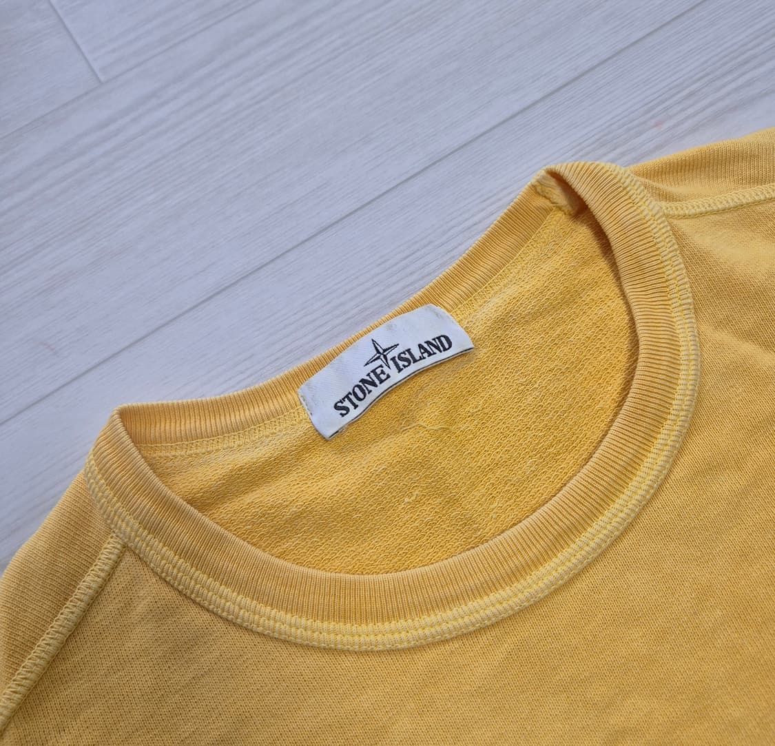 (정품) 스톤 아일랜드 머스타드 옐로우 맨투맨 S 상품이미지5
