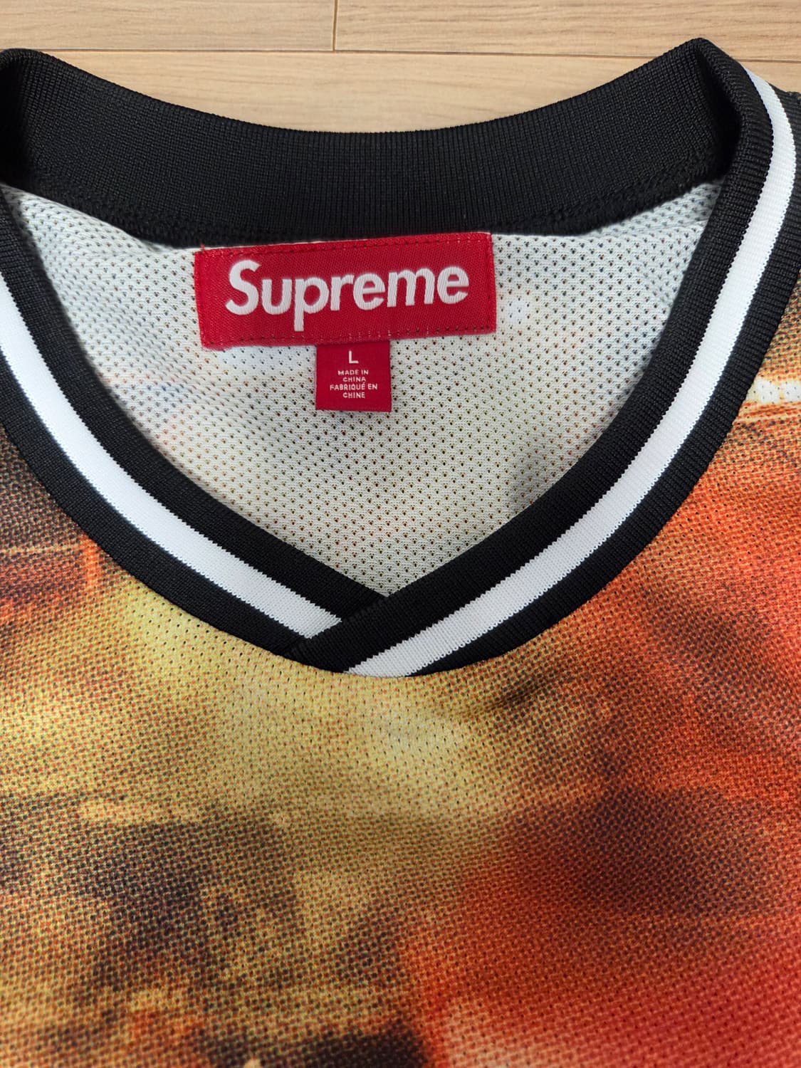 슈프림 빈치 페르 노이 사커 저지 멀티컬러 L 상품이미지2