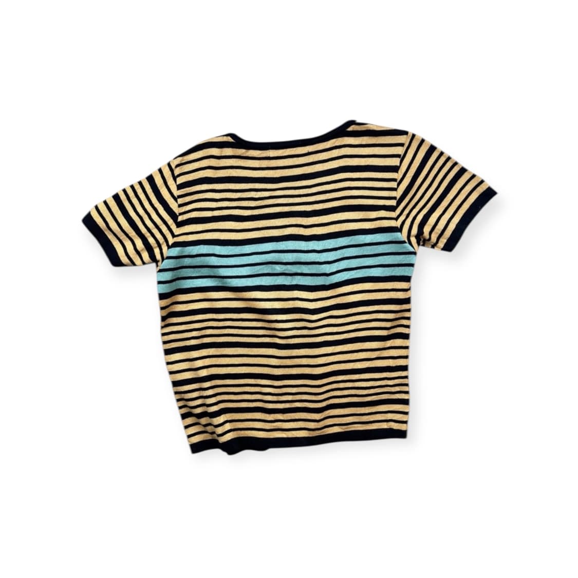 T143 끌로에 스트라이프 반팔 가디건 40 상품이미지2