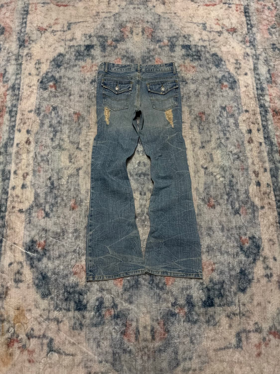 Colza 00s damaged boots cut denim pants 상품이미지6