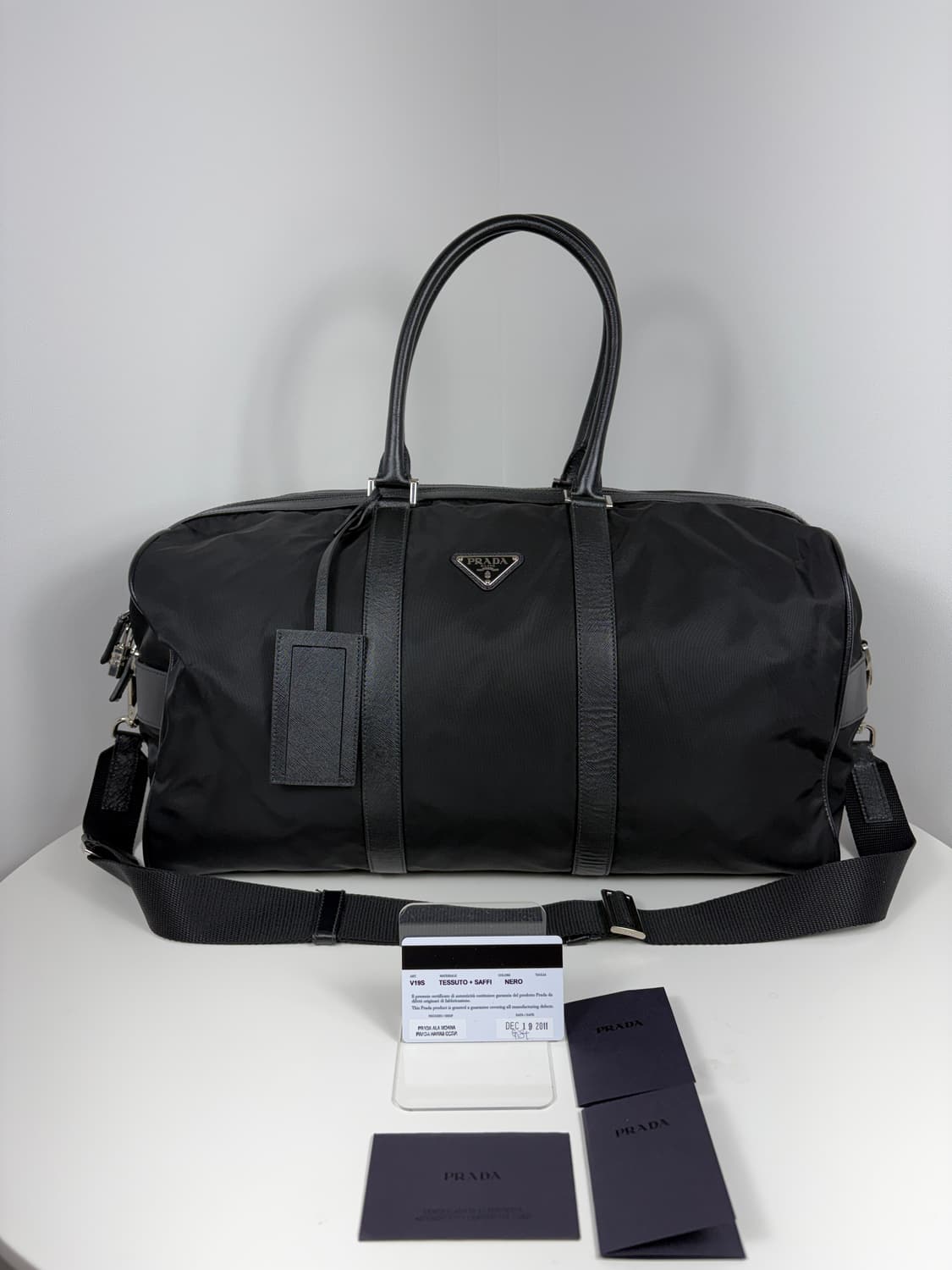 프라다 V19S 나일론 보스턴백 상품이미지1