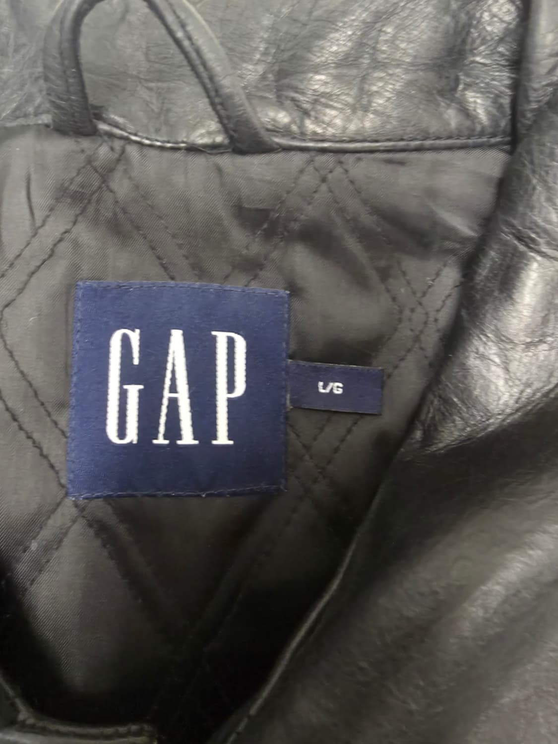 올드 갭 레더 카코트 L 상품이미지3