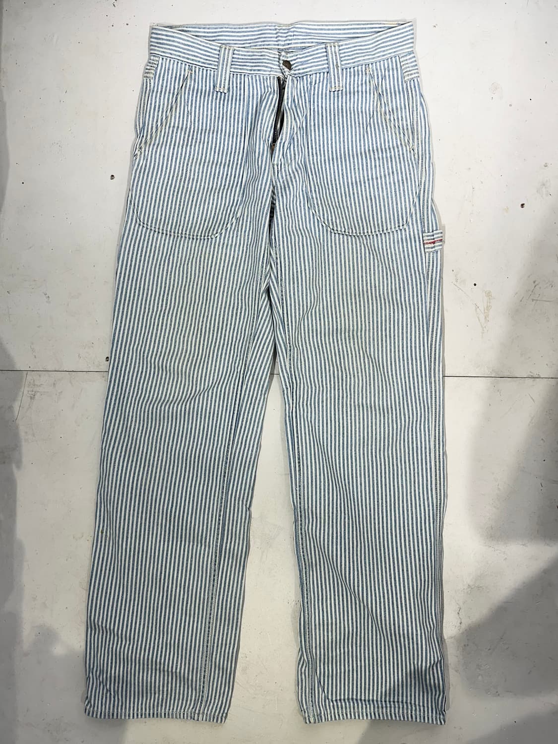 블루블루 히코리 블루 스트라이프 카펜터 와이드 팬츠  상품이미지4