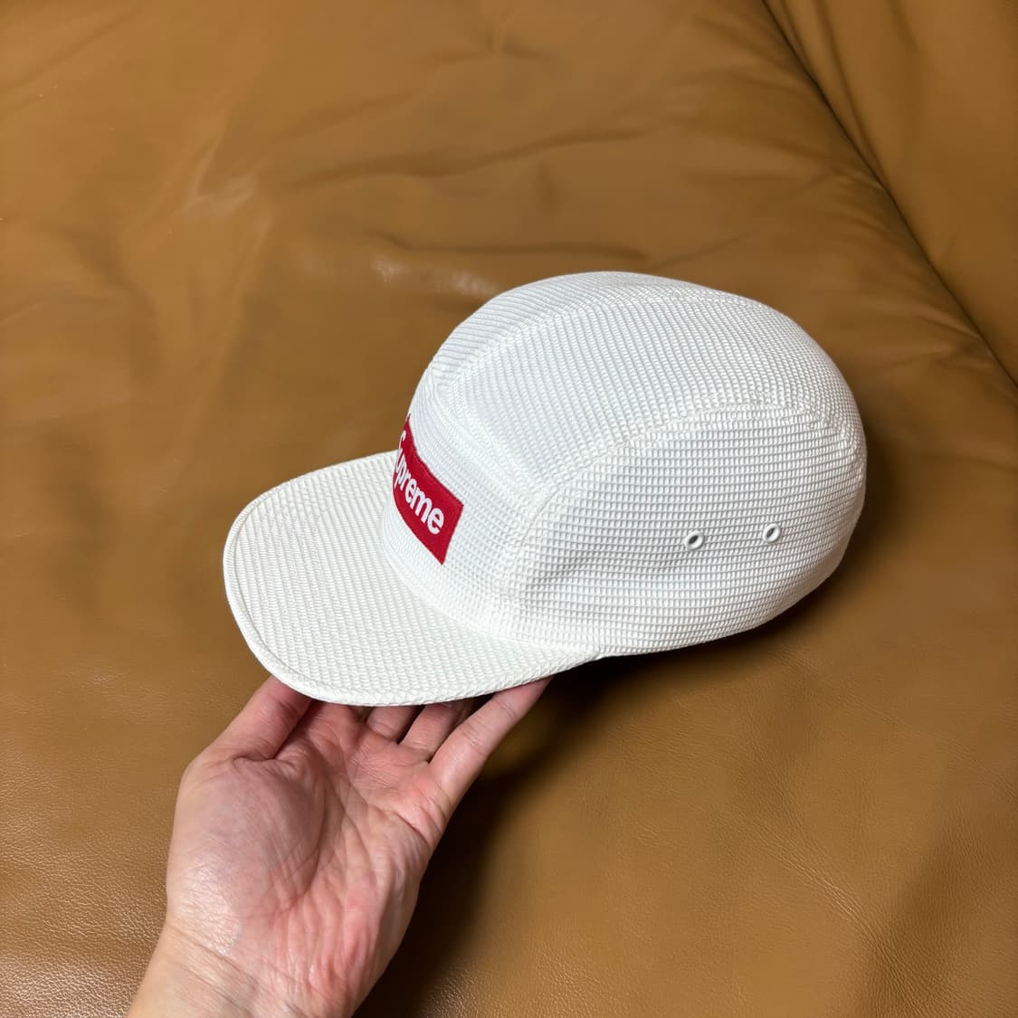 Supreme 슈프림 화이트 캠프캡 모자 (White) 상품이미지4