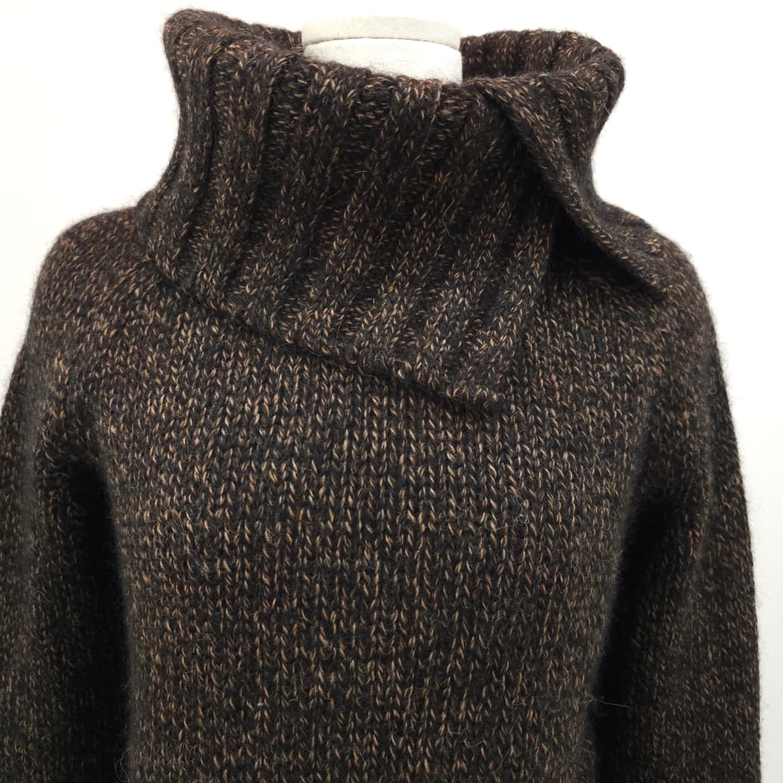 앙고라 모헤어 울 혼방 하이넥 터틀넥 스웨터 일본빈티지 상품이미지3