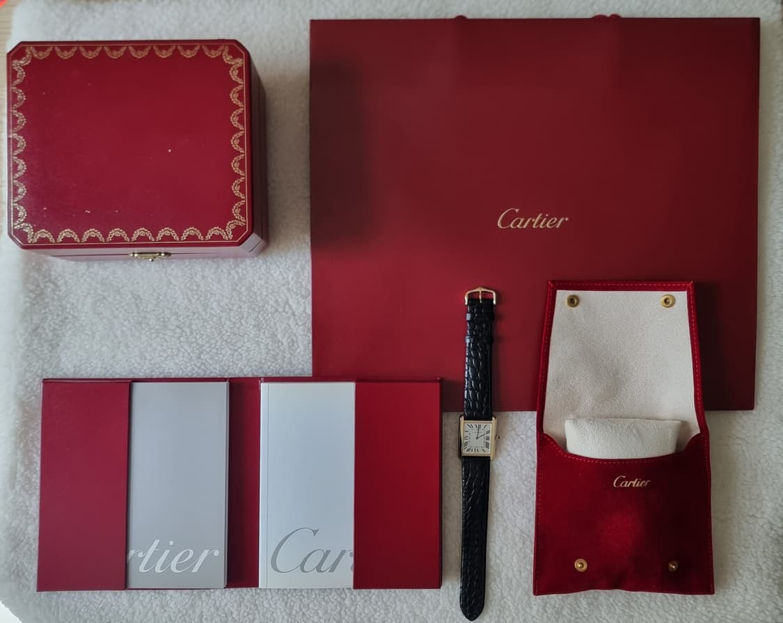 [까르띠에 정품보증서] 탱크솔로 18K 옐로우골드 L 쿼츠 남성시계 06 상품이미지10