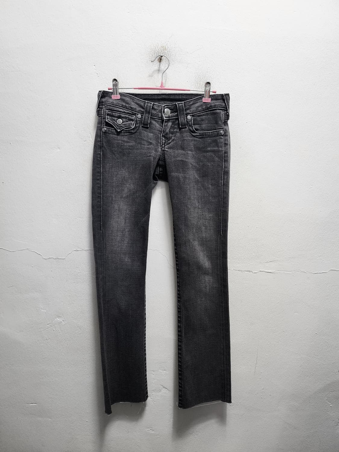 트루릴리젼 큐빅 디테일 데님 컷팅진 (USA MADE) 상품이미지2