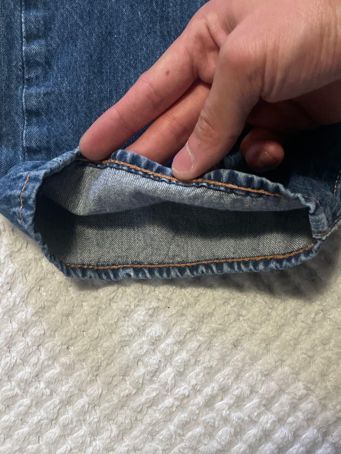 [34X32] 리바이스 505 레귤러 핏 프리미엄 빅E 데님(클리닝O) 상품이미지5