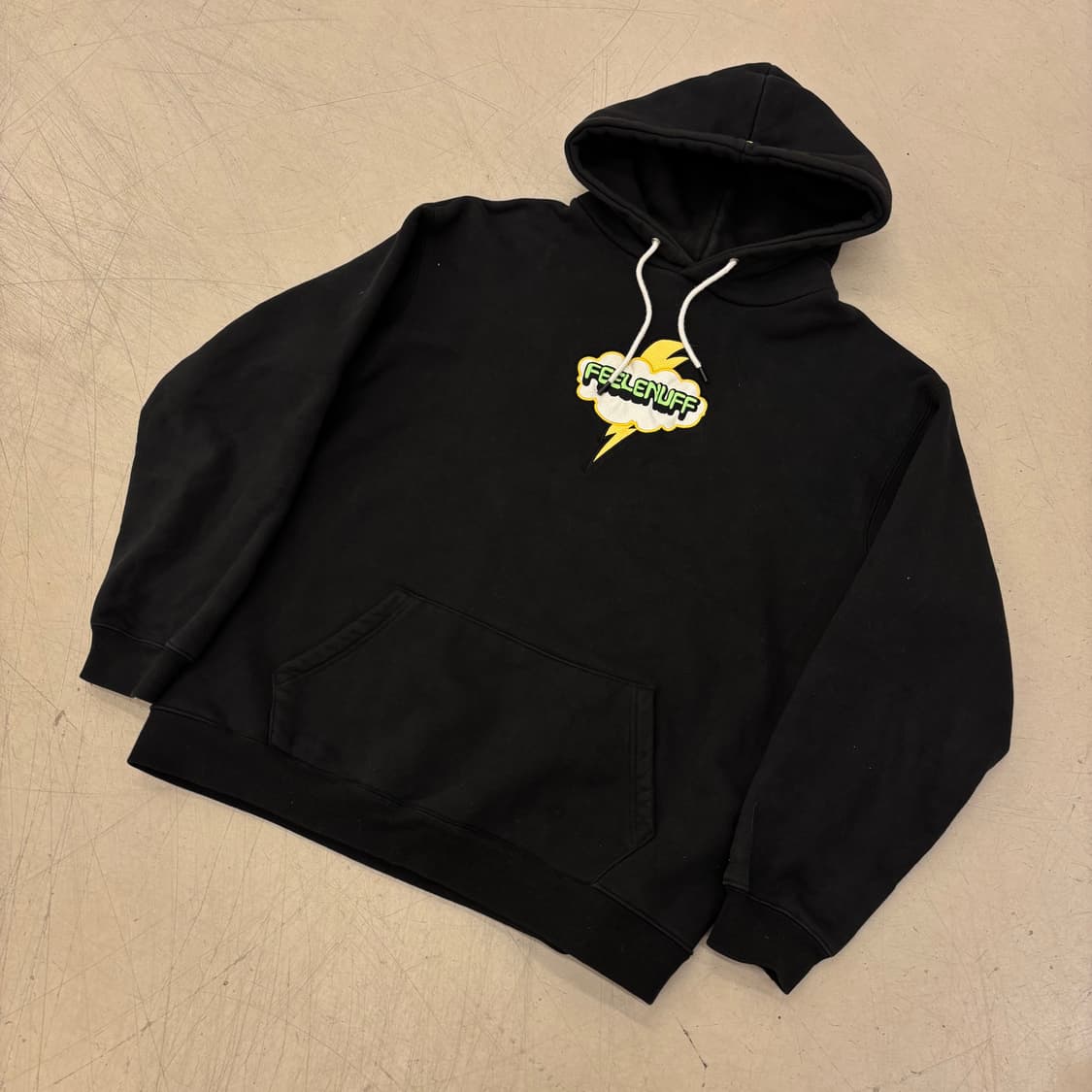 필이너프 센터로고 스웻 후드티 상품이미지1