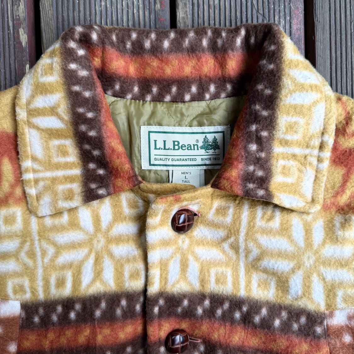 LLBean 패턴 울 자켓 상품이미지3