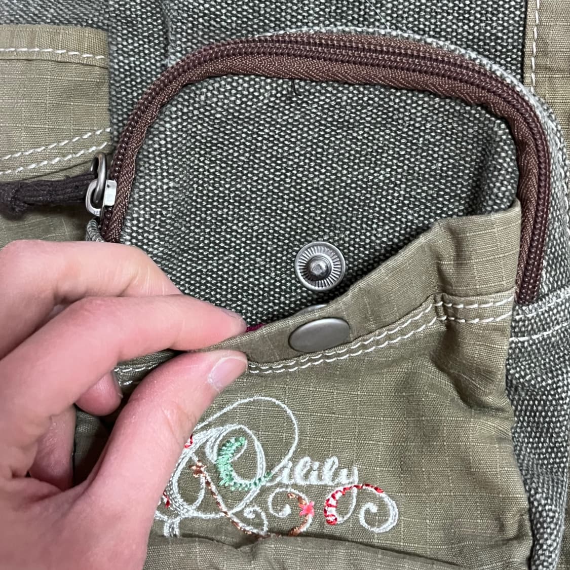 오일릴리 빈티지 모리걸 자수 크로스백 상품이미지5