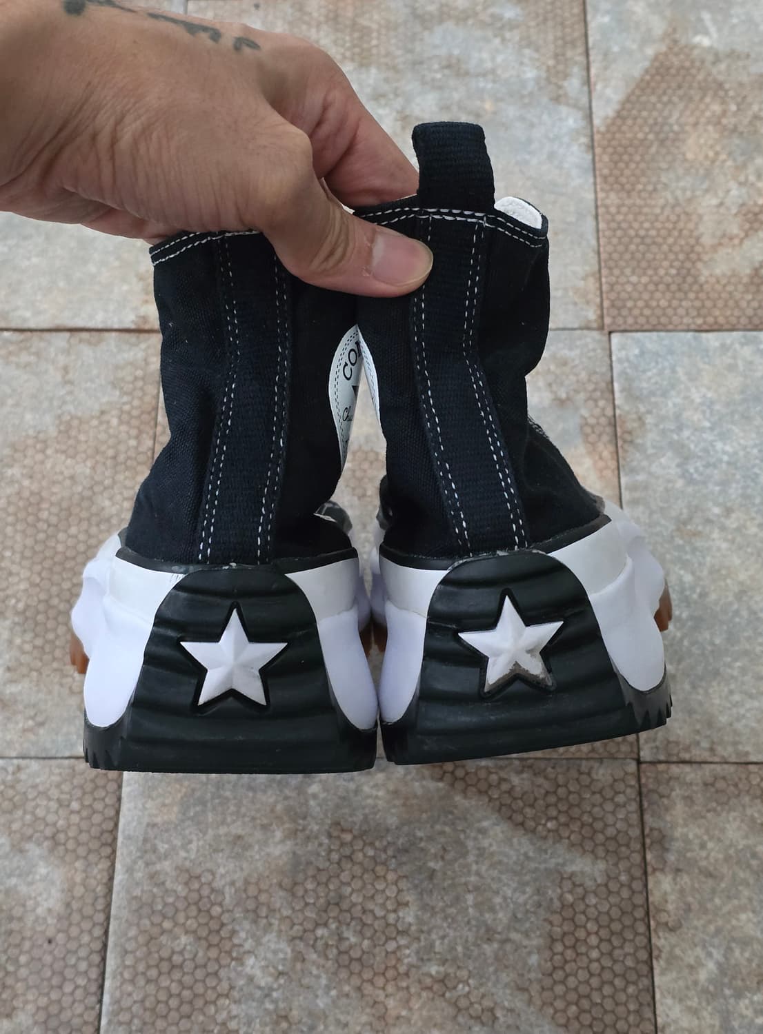 (240)컨버스 런스타 하이크 하이 검흰 상품이미지9