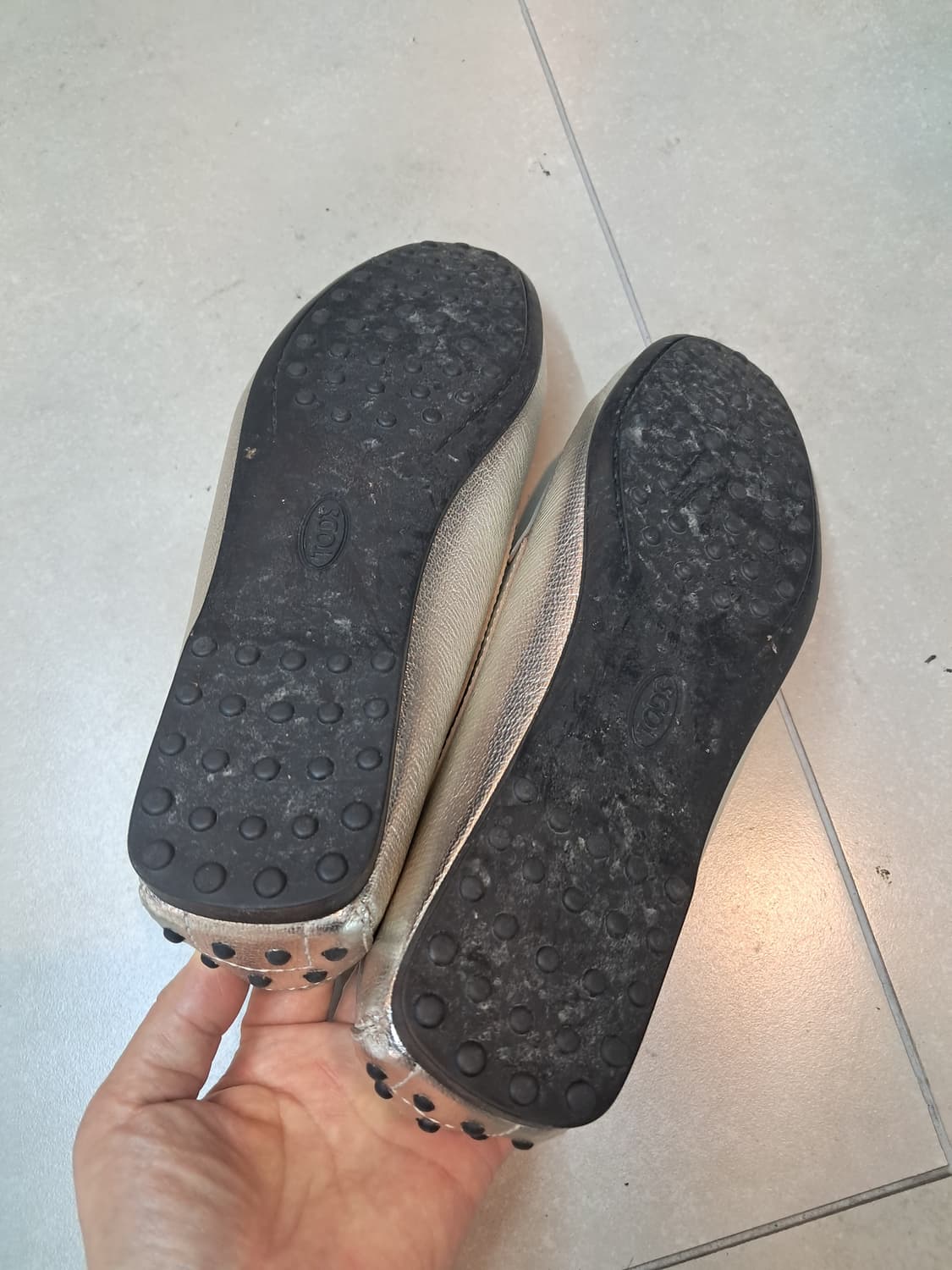 TOD'S 실버 여성 로퍼 39 상품이미지5