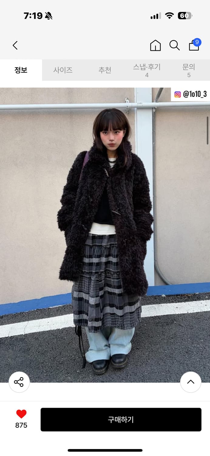 Citta 씨타 Toggle Point Fur Coat 상품이미지1