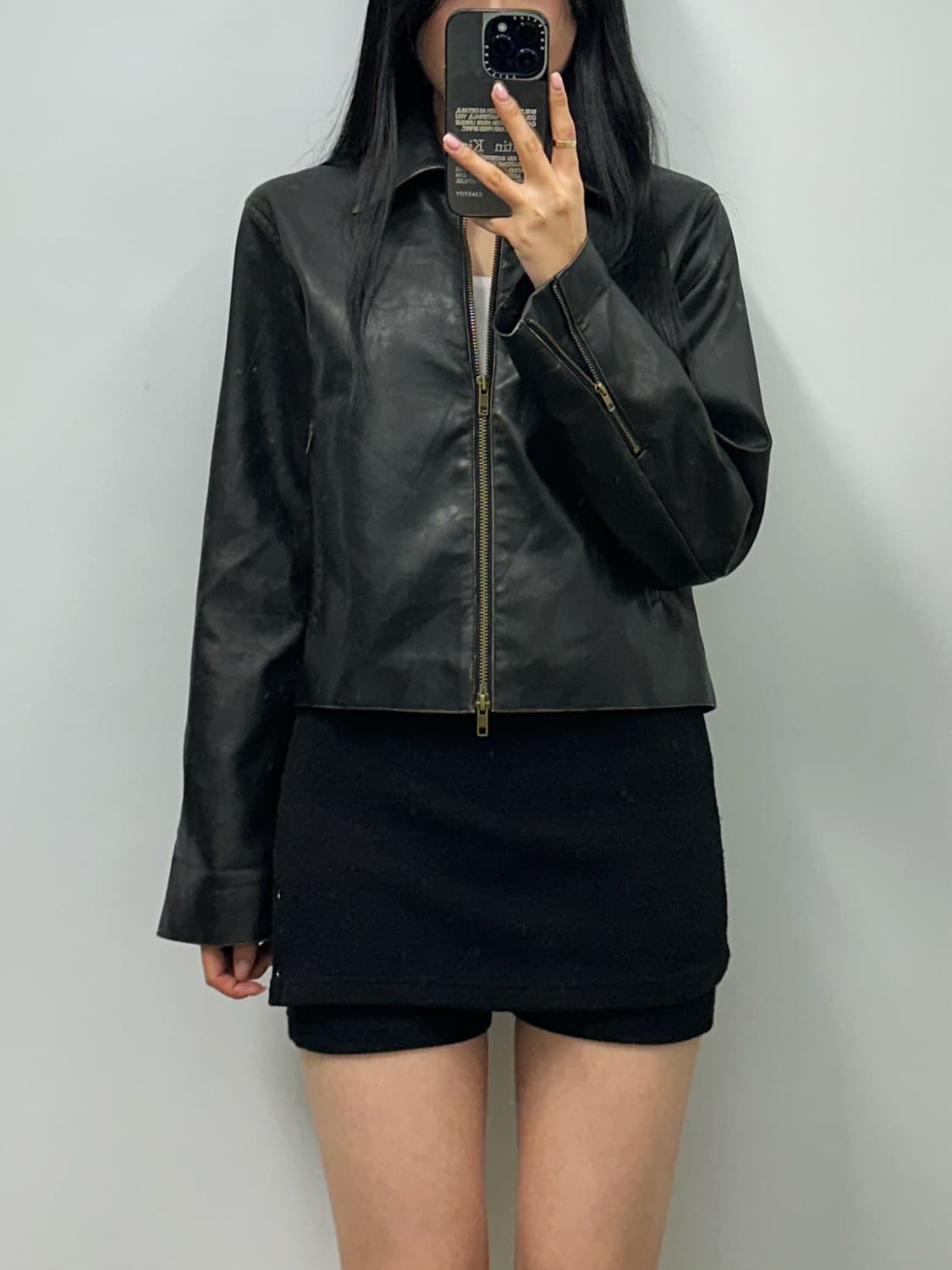 라퍼지스토어 버핑레더 싱글 레더 자켓 상품이미지2