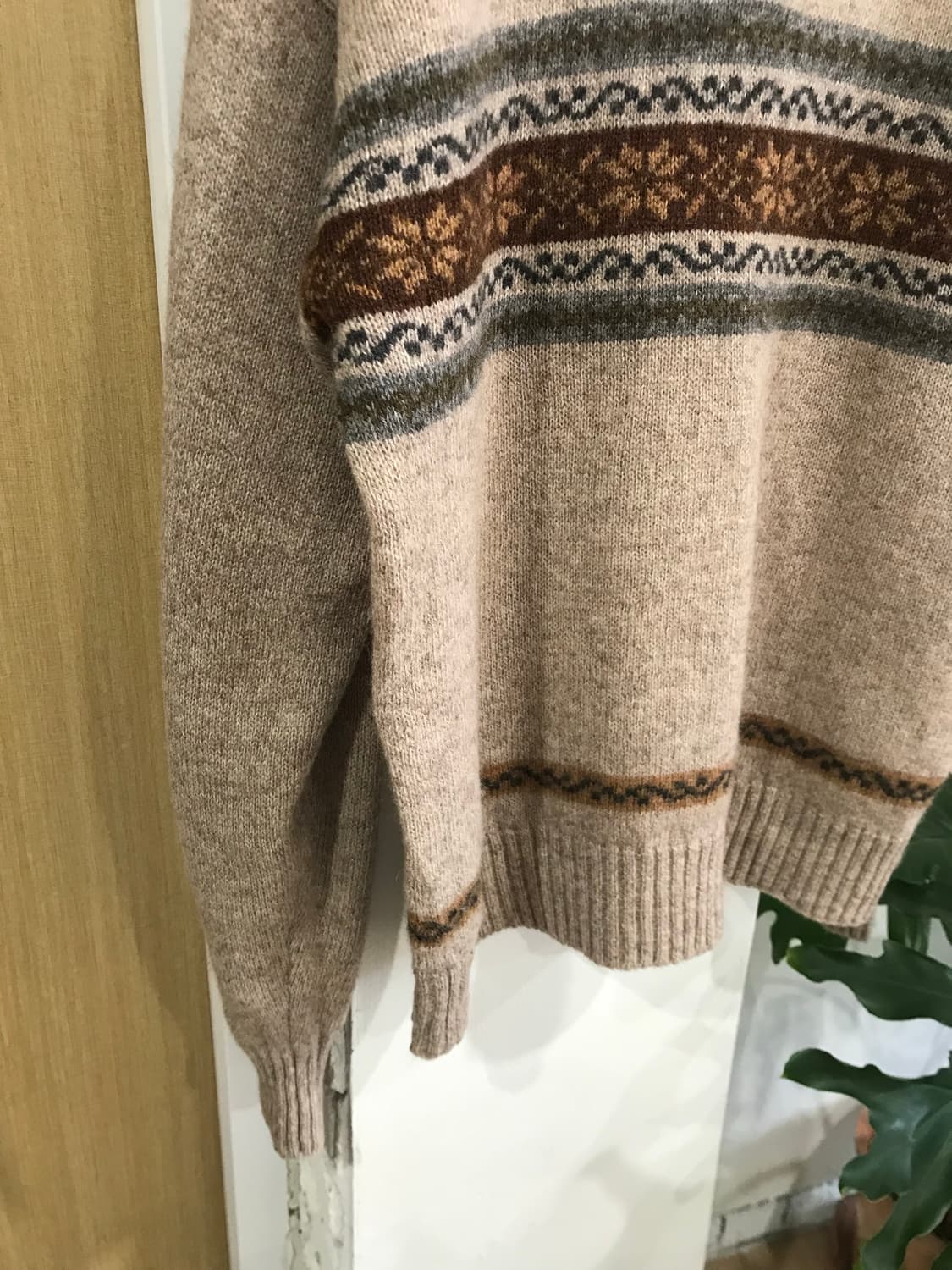 Vintage nordic knit zip-up 상품이미지6