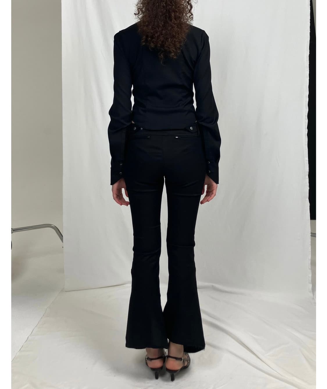 미스치프 CONTOUR WEAVE PANTS - BLACK 상품이미지5