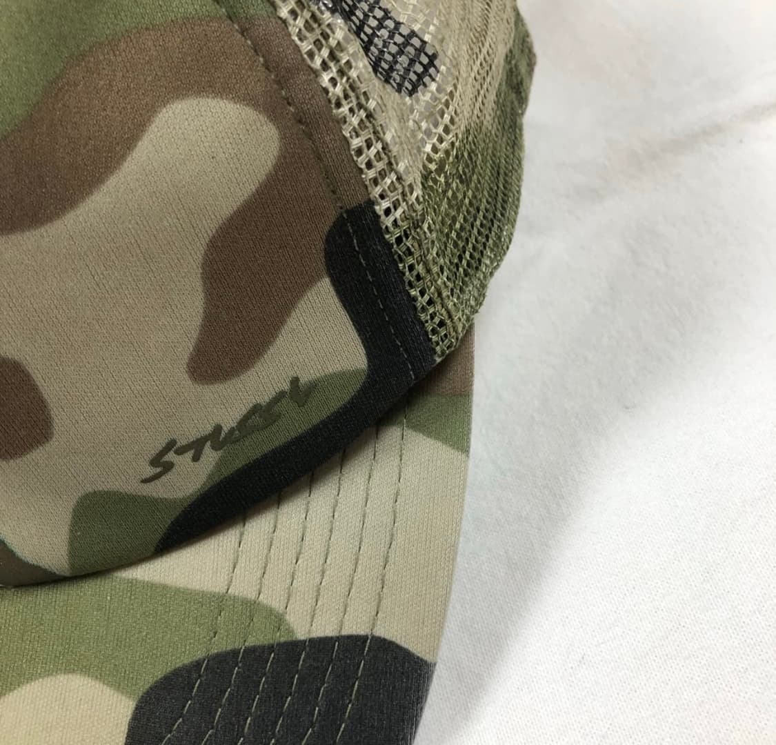 스투시 90s 해골 스컬 카모 메쉬 스냅 모자 상품이미지2