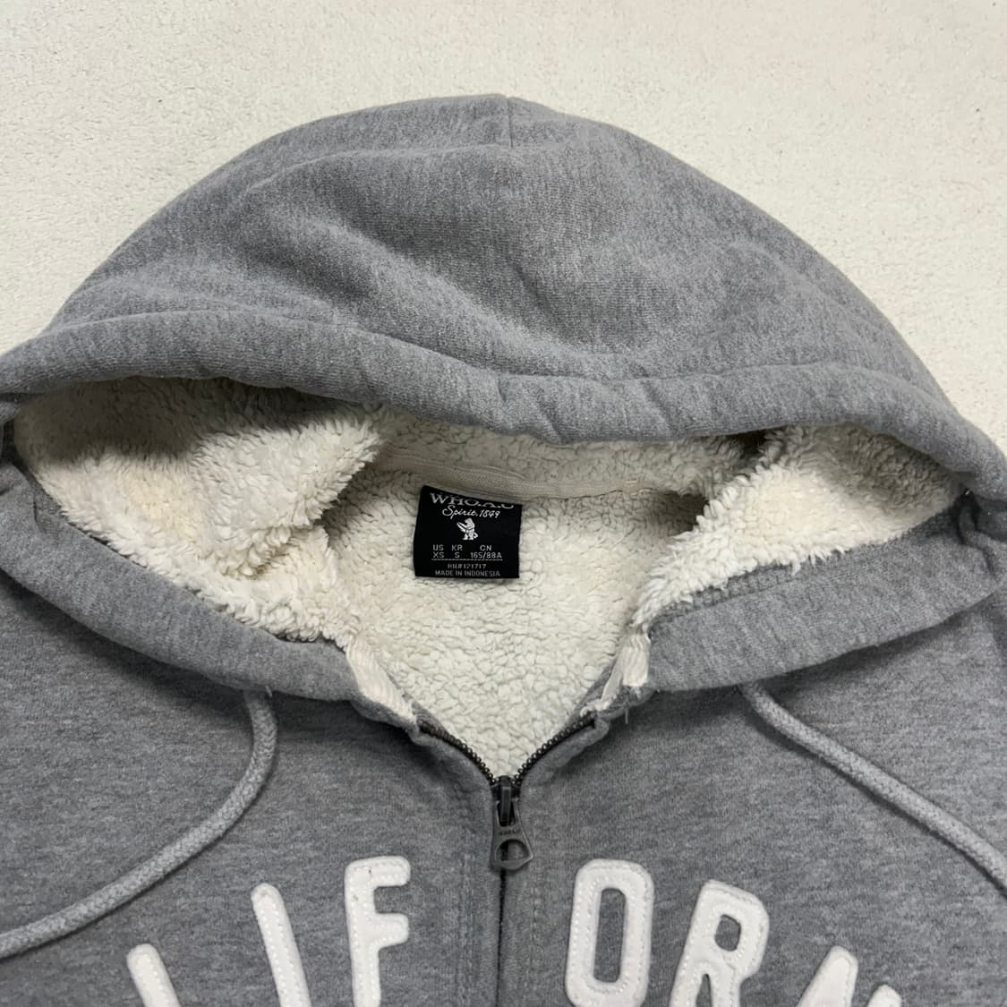 Who.A.U Grey fleece Hood Zip-up 상품이미지6