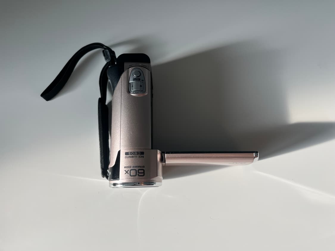 S급/ 영상만/ 찐특가/ jvc gz e150 빈티지 캠코더 로즈골드 상품이미지4