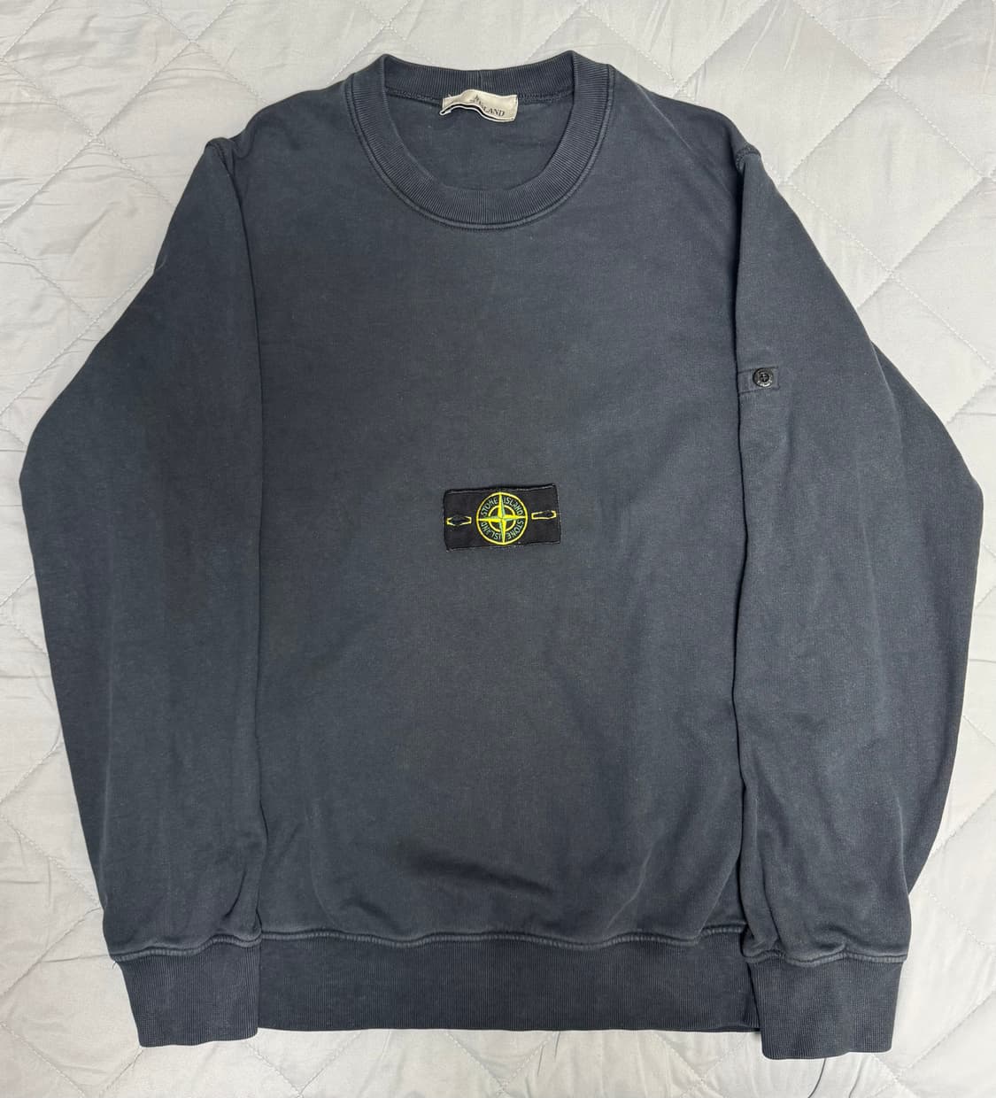 [L]22FW 스톤아일랜드 크루넥 네이비 맨투맨 상품이미지1