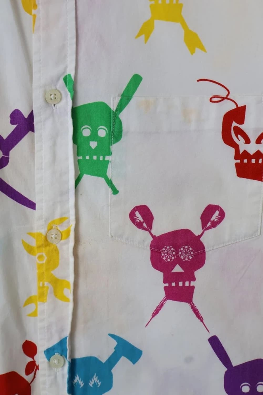 Stussy Skull Pattern Short Sleeve Shirt 상품이미지9