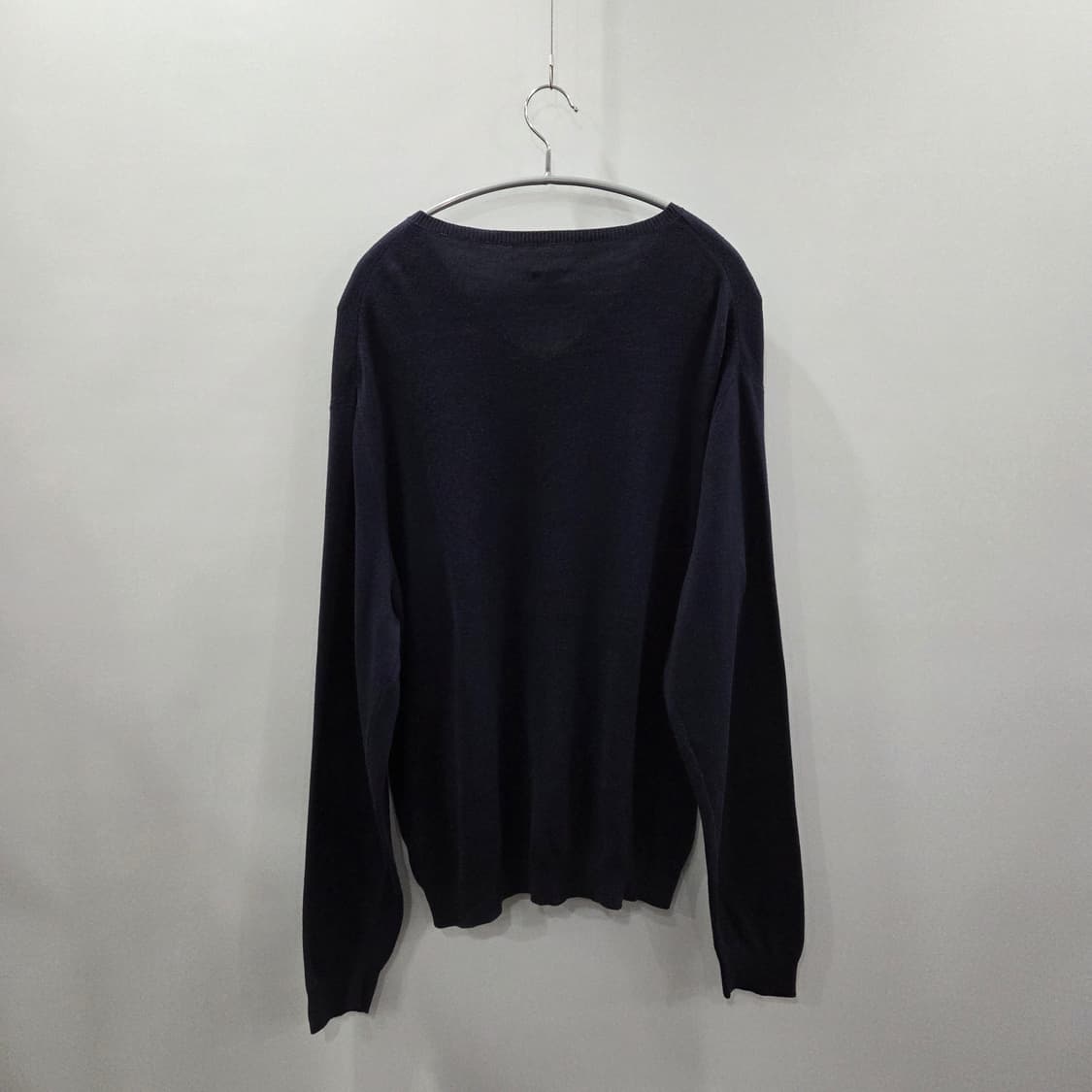 폴로랄프로렌 피마코튼 브이넥 니트 네이비 XL 상품이미지5