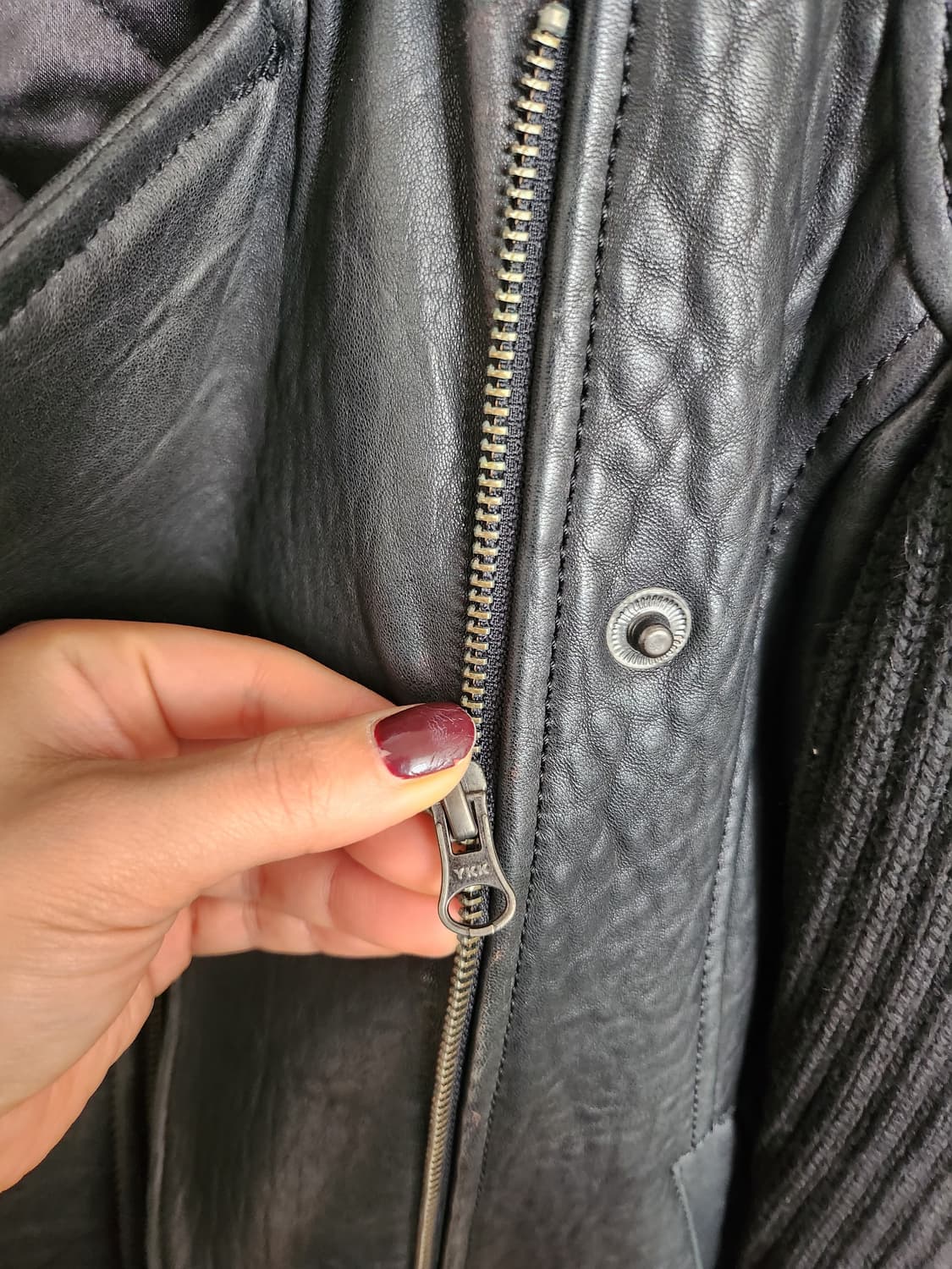 산드로 니트콤비 라이더 자켓 상품이미지5