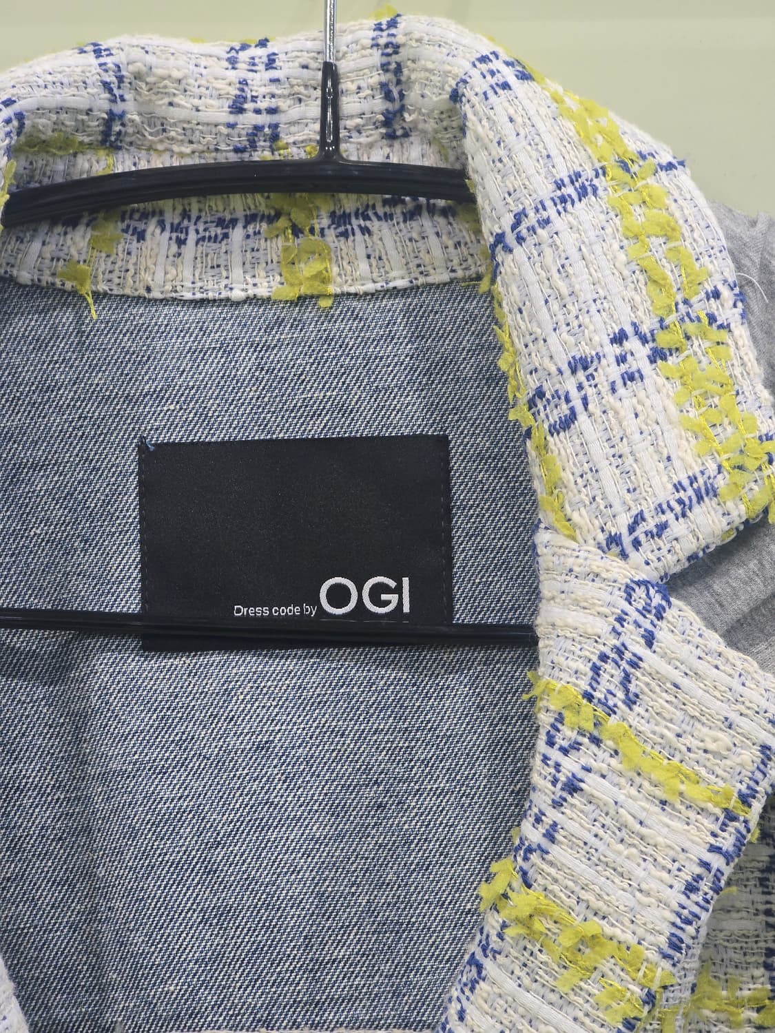 OGI 트위드 데님 후드 자켓 상품이미지2