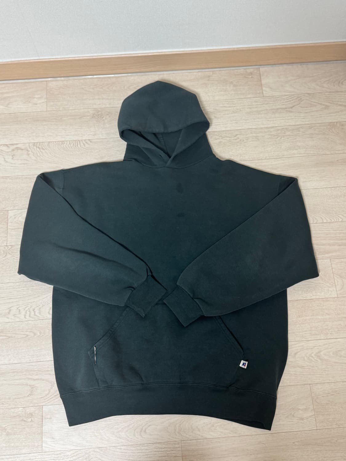 90s russell hoodie sage green 상품이미지1