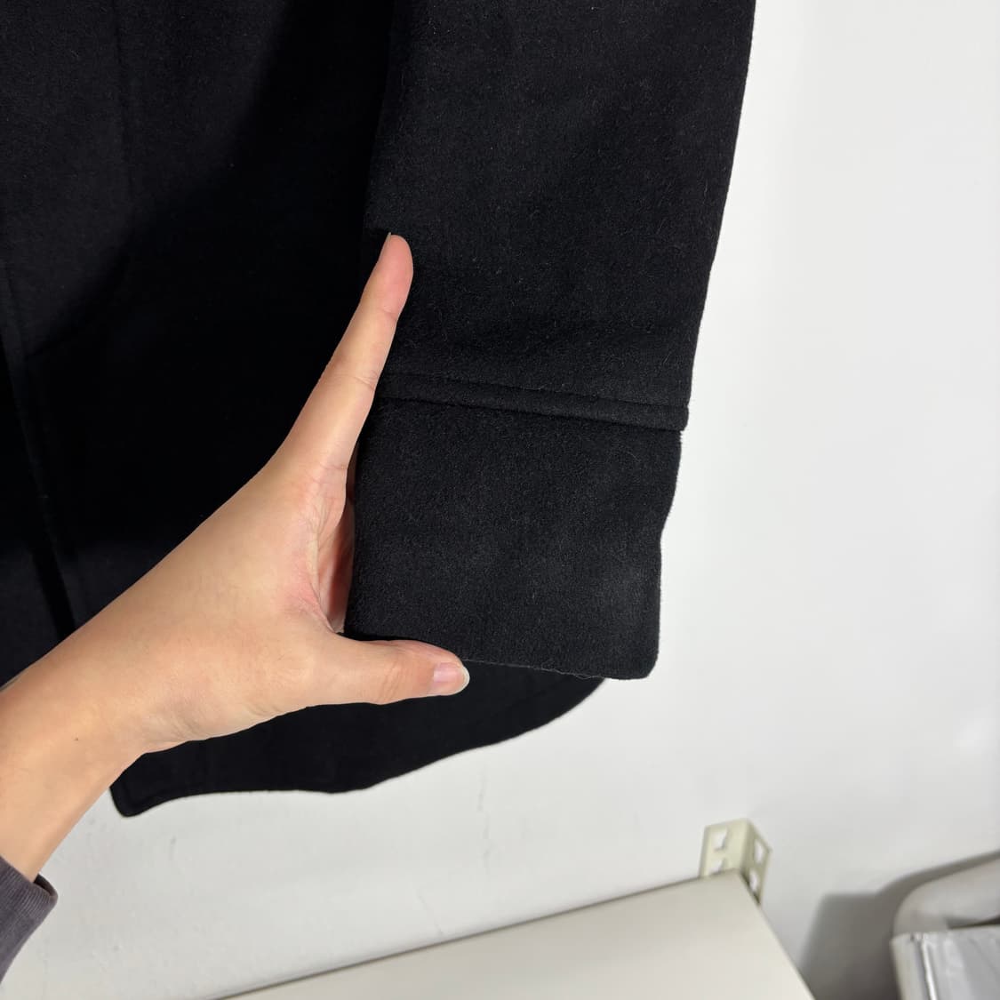 S 비바스튜디오 블랙 하프 발마칸코트 상품이미지4