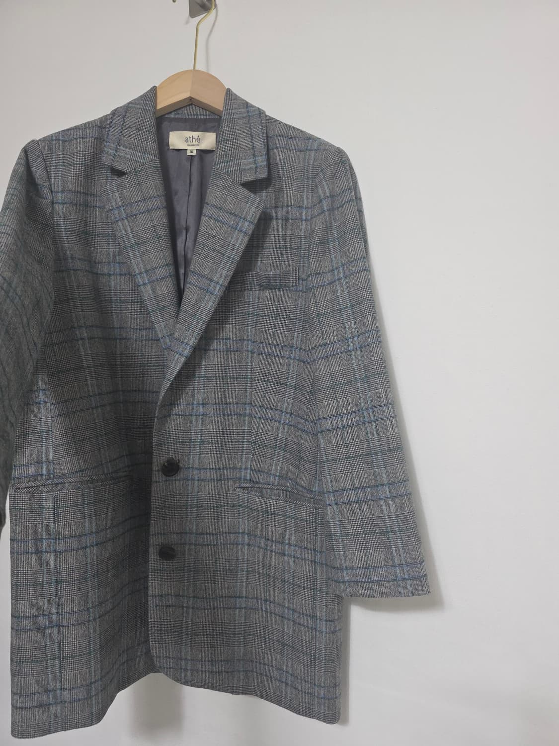 athé vanessabruno 울 체크 자켓 36(55) 상품이미지3