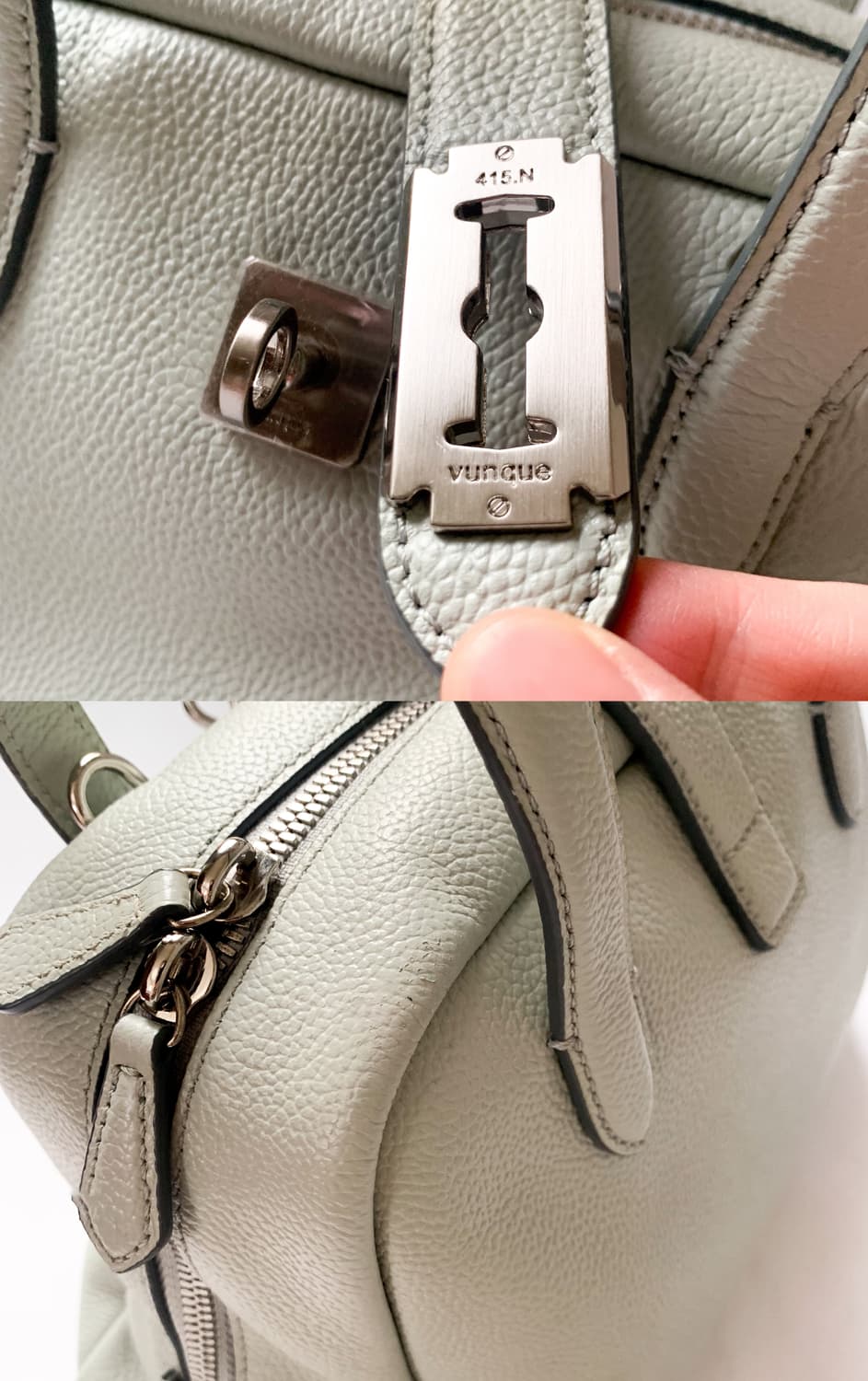 분크 스몰 토크 백 라이트 모스그린 컬러 & 키링 set 상품이미지7