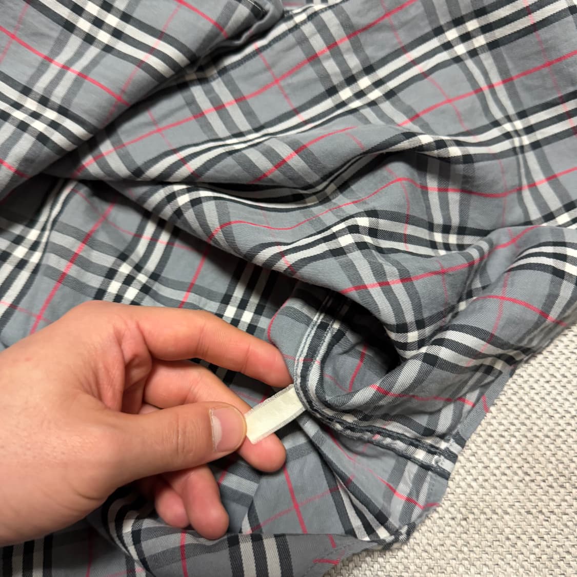 버버리 빈티지 체크 긴팔 셔츠 상품이미지5