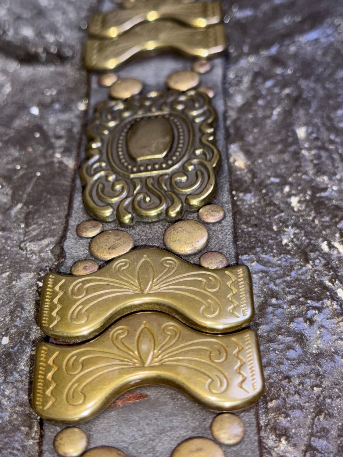 Vintage brass studs Belt  상품이미지6