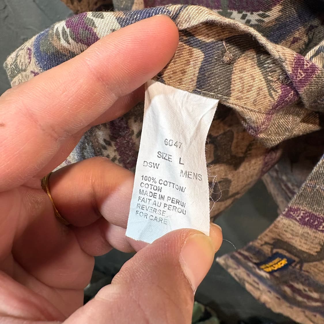 [L] WOOLRICH 울리치 빈티지 패턴 워크 셔츠 상품이미지6