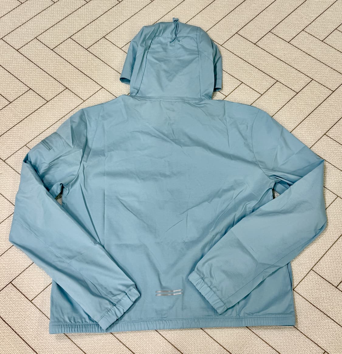 (L)(새상품)나이키 바람막이 임파서블리 러닝 자켓 라이트 블루 상품이미지3