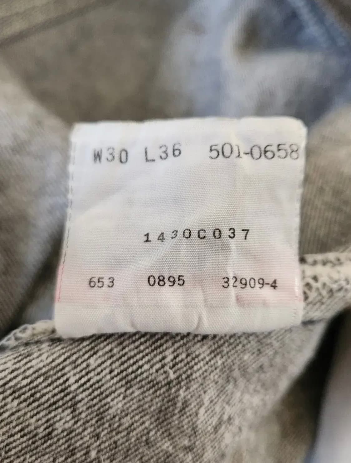 90s USA 리바이스 501 블랙 데님 상품이미지10