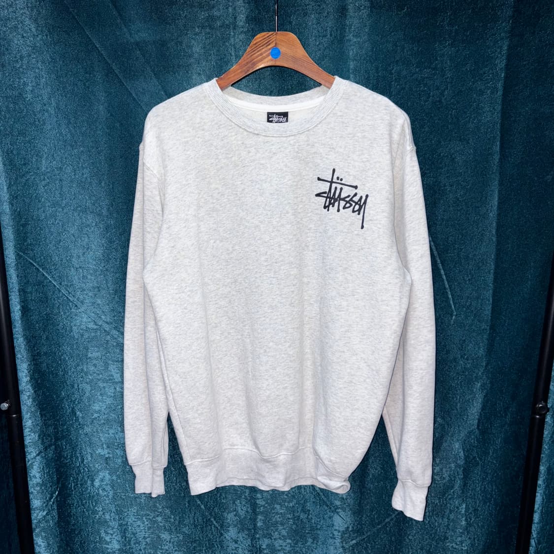 (M) 스투시 백로고 기모 맨투맨 상품이미지1